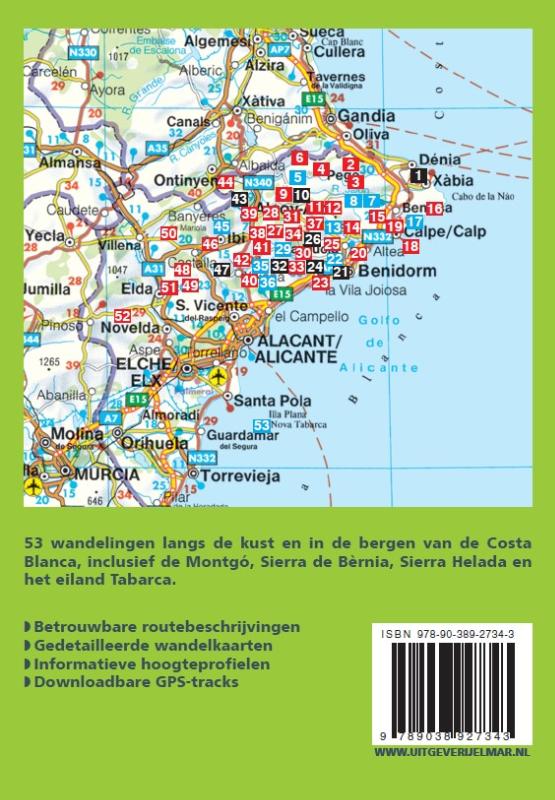 Rother wandelgids Costa Blanca achterkant