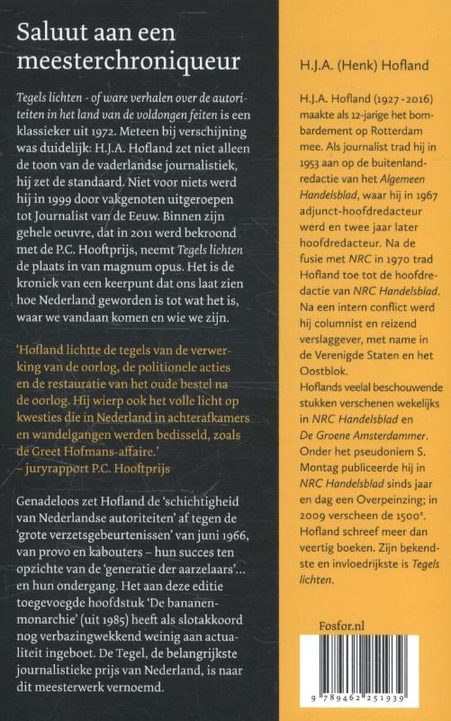 Tegels lichten achterkant