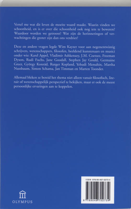 Het boek van de schoonheid / Olympus achterkant