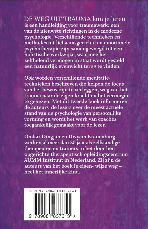 De weg uit trauma kun je leren achterkant