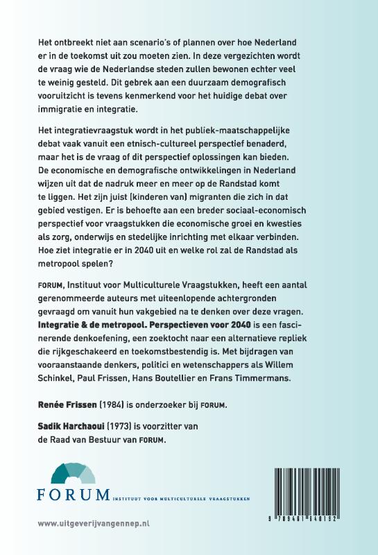 Integratie & De Metropool achterkant