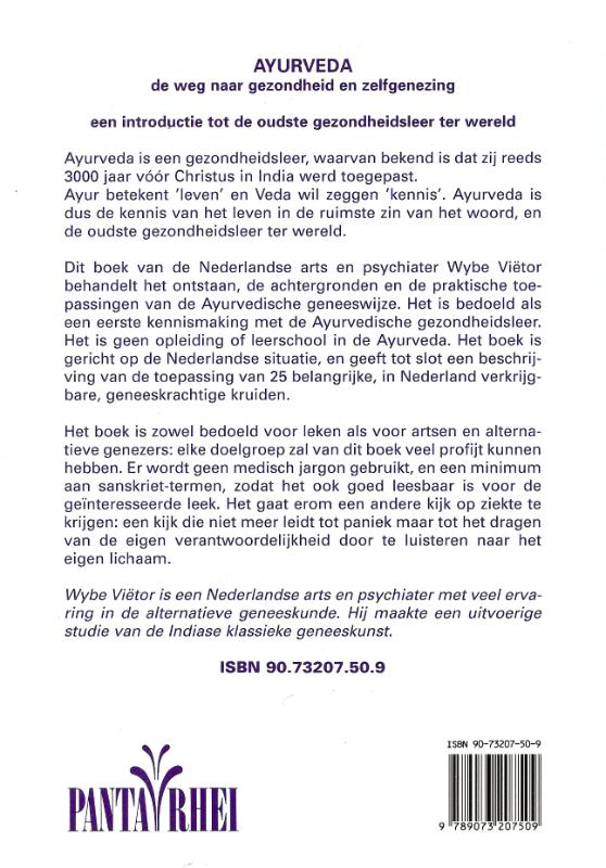 AYURVEDA achterkant