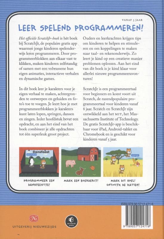 Het officiële ScratchJr boek achterkant