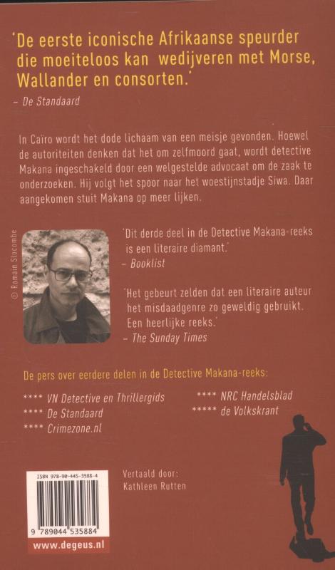 Moord in de oase / Detective Makana achterkant