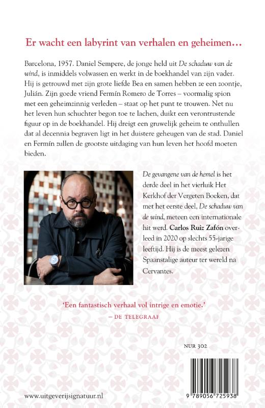 De gevangene van de hemel achterkant