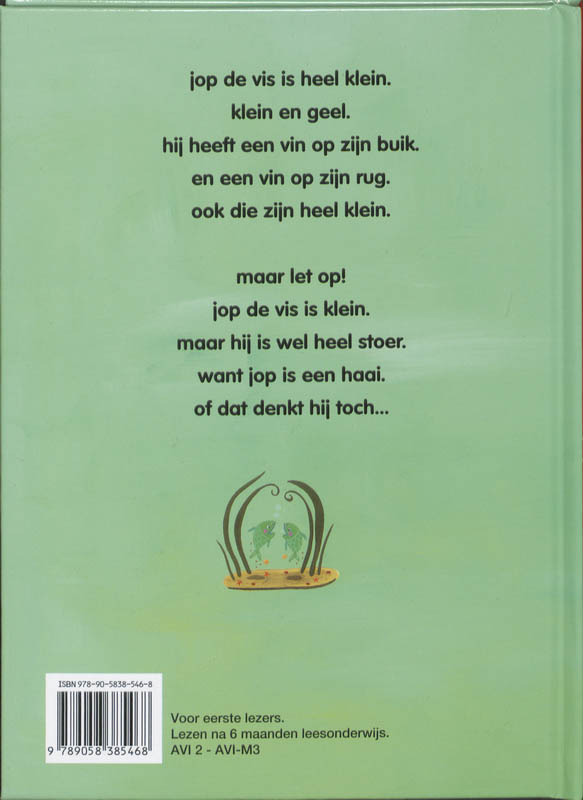 Jop is een haai achterkant