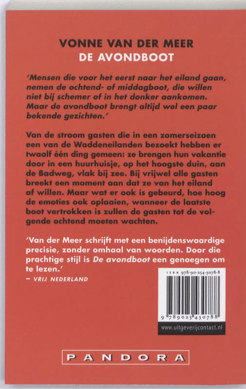 Avondboot achterkant