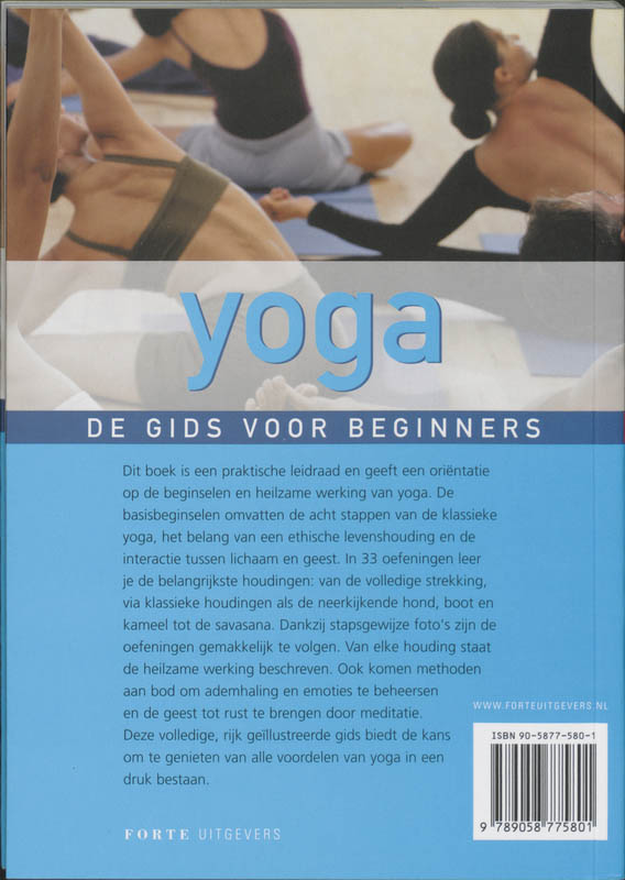 Yoga - de gids voor beginners / Forte Sportief achterkant