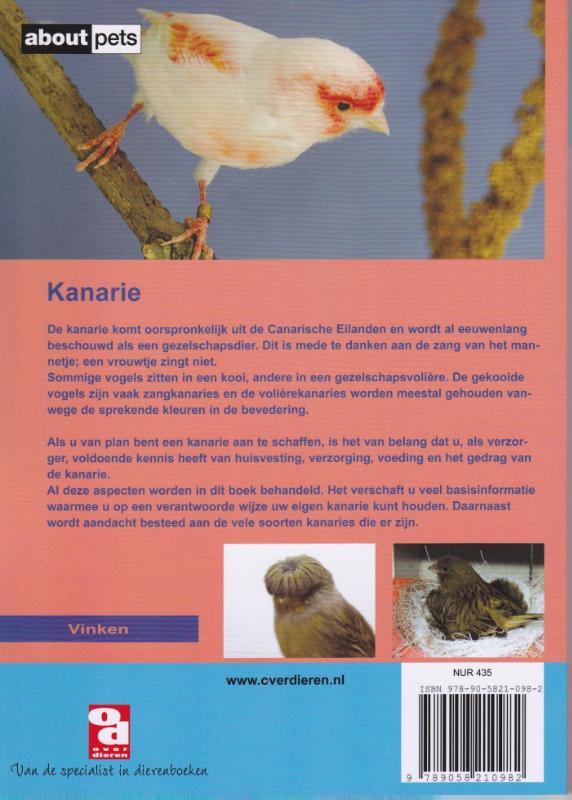 De Kanarie / Over Dieren / 093 achterkant