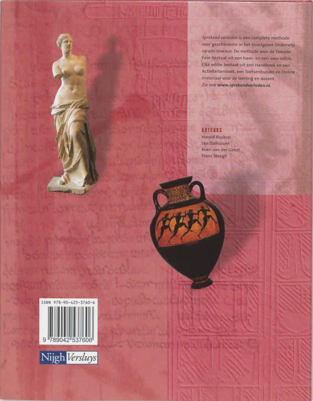 Sprekend Verleden / Vwo / Deel Tekstboek achterkant