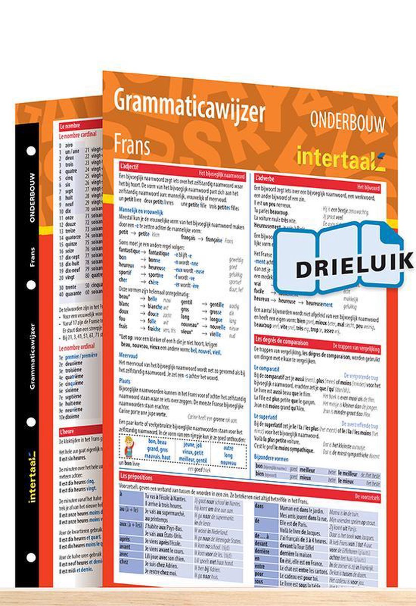 Grammaticawijzer Frans onderbouw uitklapkaart