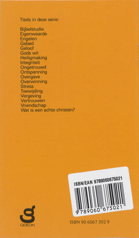 Toewijding achterkant