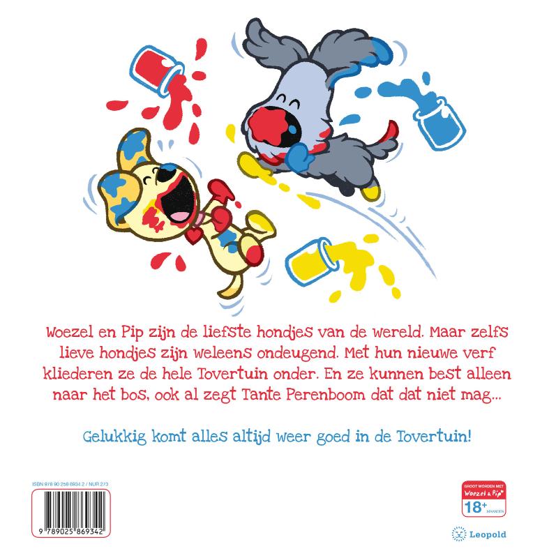 Woezel & Pip - Ondeugende Vriendjes - Prentenboek achterkant