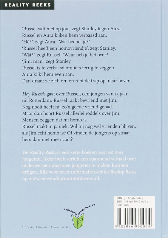 Reality Reeks  -   Hey Russel! achterkant