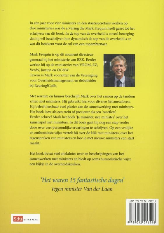 Met ministers op de tandem achterkant