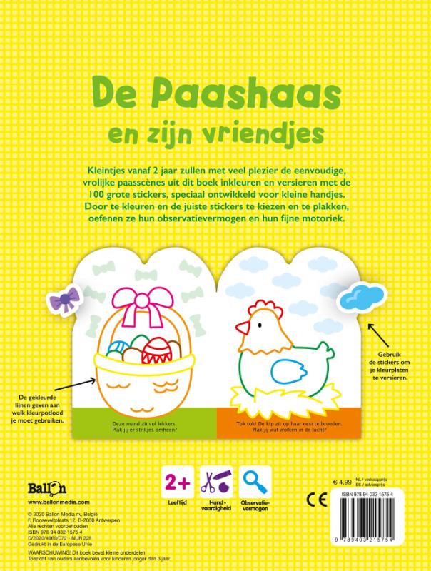 De Paashaas en zijn vriendjes / Pasen / 0 achterkant