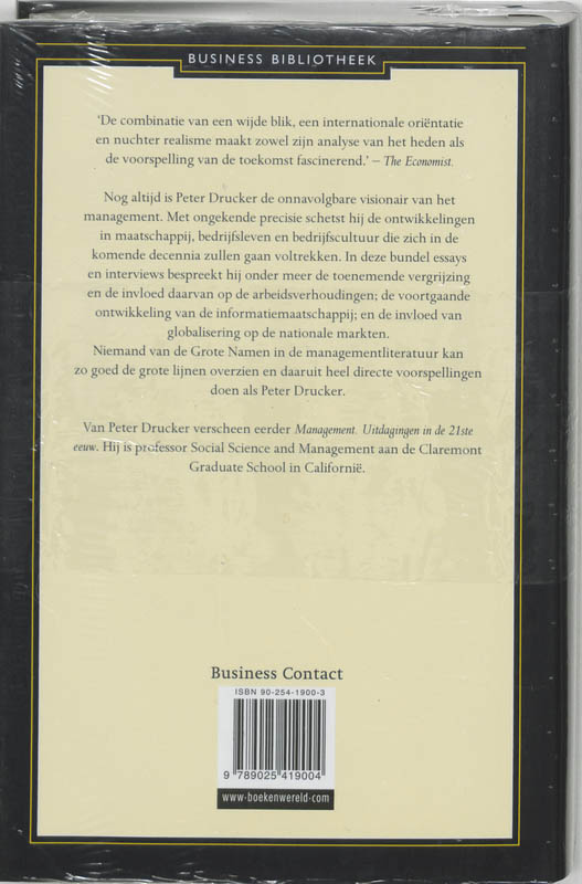 Managementsvisies / Business bibliotheek achterkant