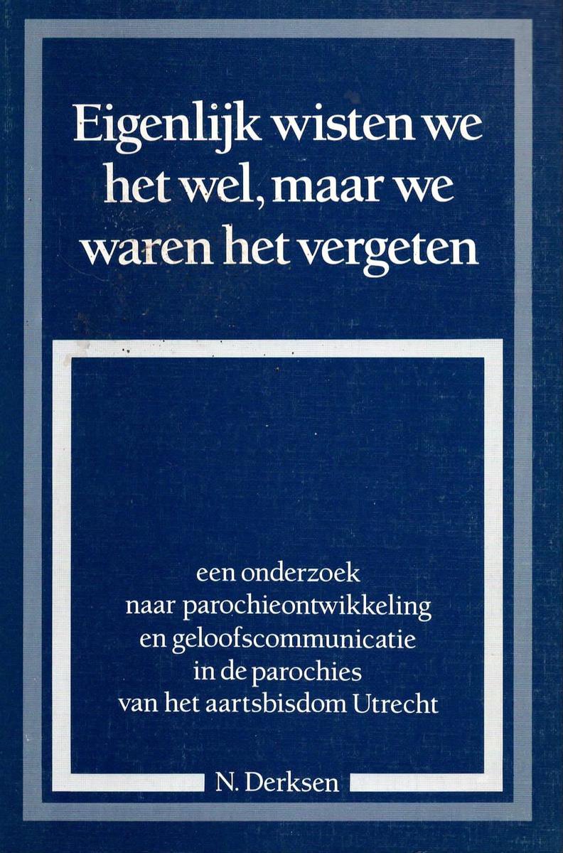 Eigenlijk wisten we het wel maar we