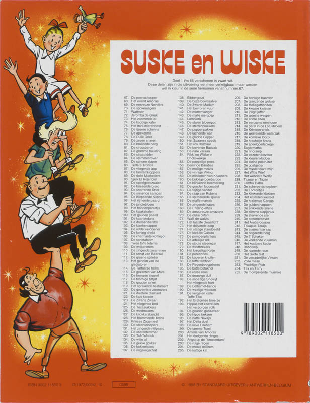 Prinses zagemeel / Suske en Wiske / 129 achterkant