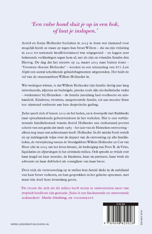 Judas / De Holleeder trilogie / 1 achterkant