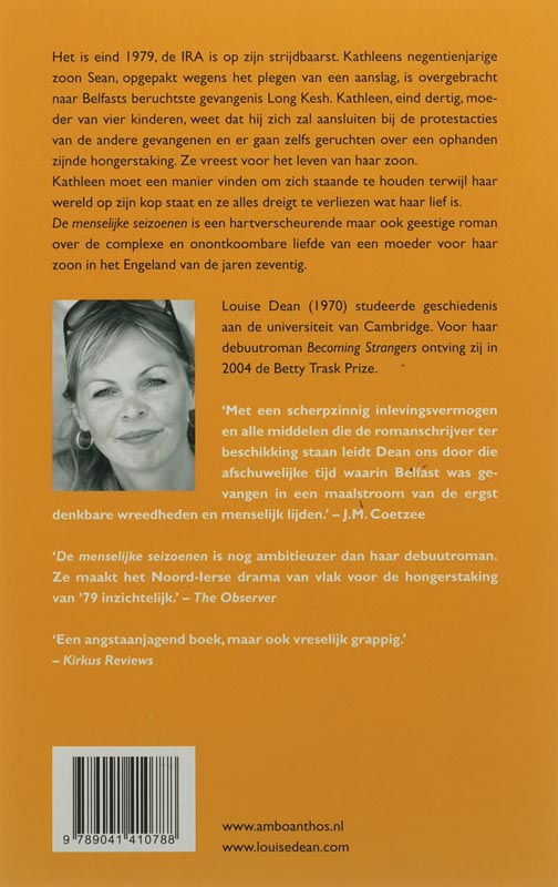 De Menselijke Seizoenen achterkant