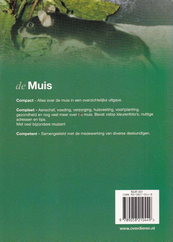 Over Dieren  -   De muis achterkant