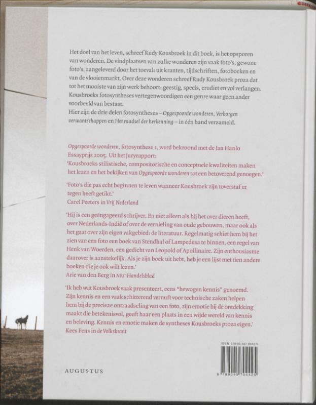 Opgespoorde wonderen achterkant