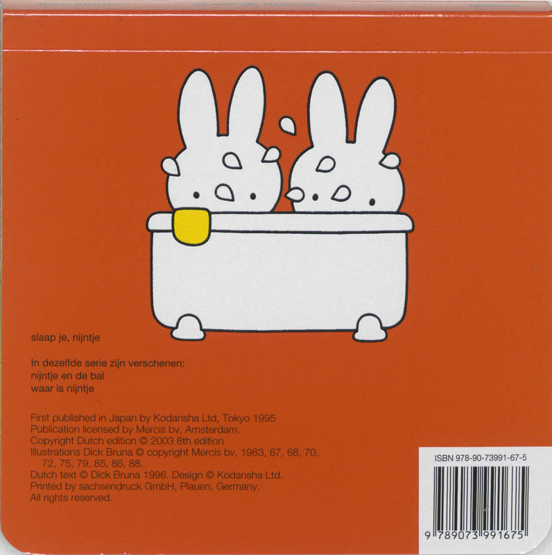 Slaap je, Nijntje / Flip-boekje achterkant