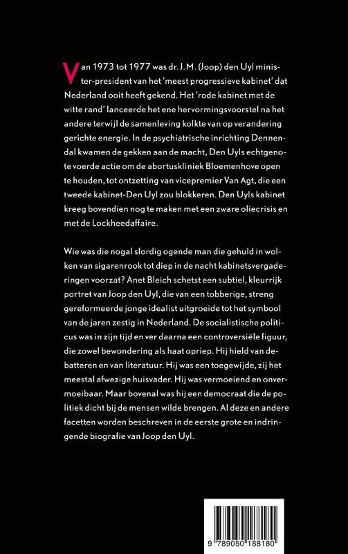 Joop den Uyl 1919-1987 achterkant