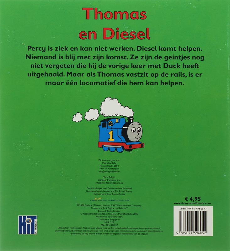 Thomas en Diesel / Thomas de Stoomlocomotief achterkant