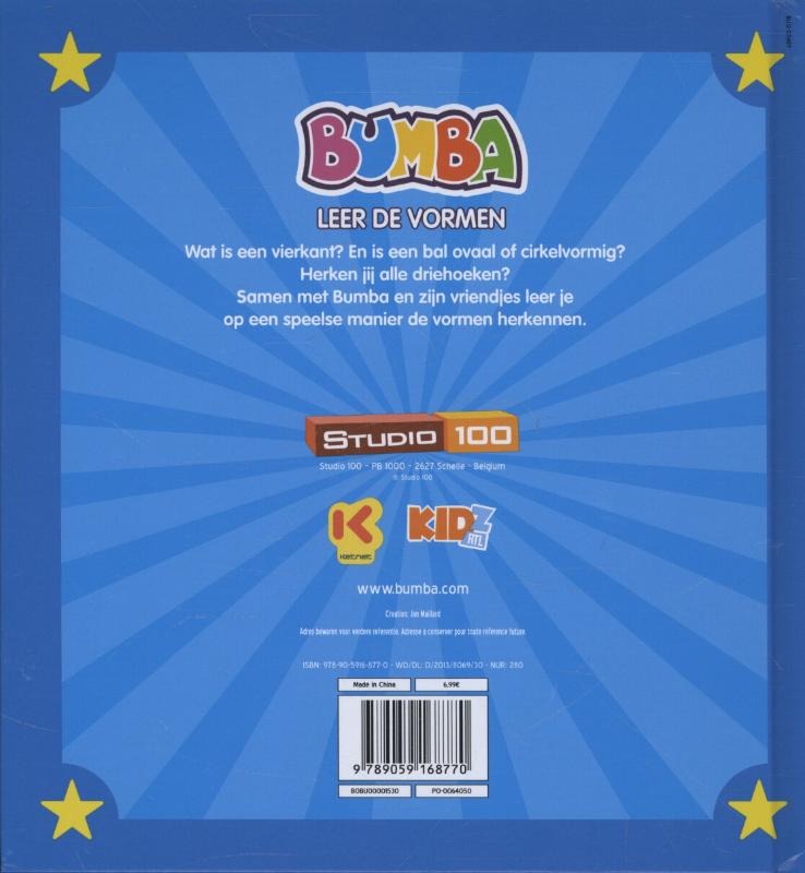 Leer de vormen / Bumba achterkant