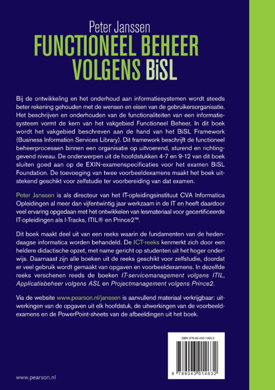 Functioneel beheer volgens BiSL / ICT-reeks achterkant