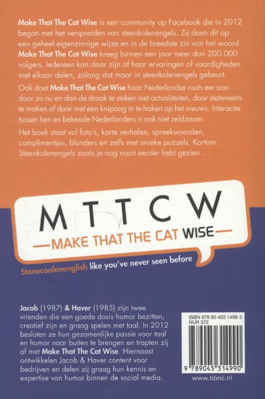 Make that the cat wise achterkant