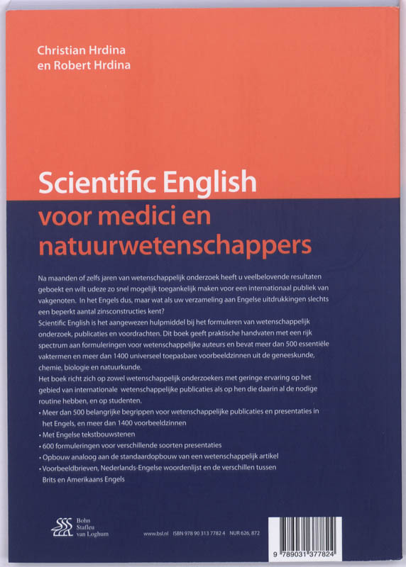 Scientific English achterkant
