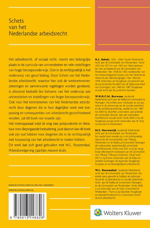 Schets van het Nederlandse arbeidsrecht achterkant