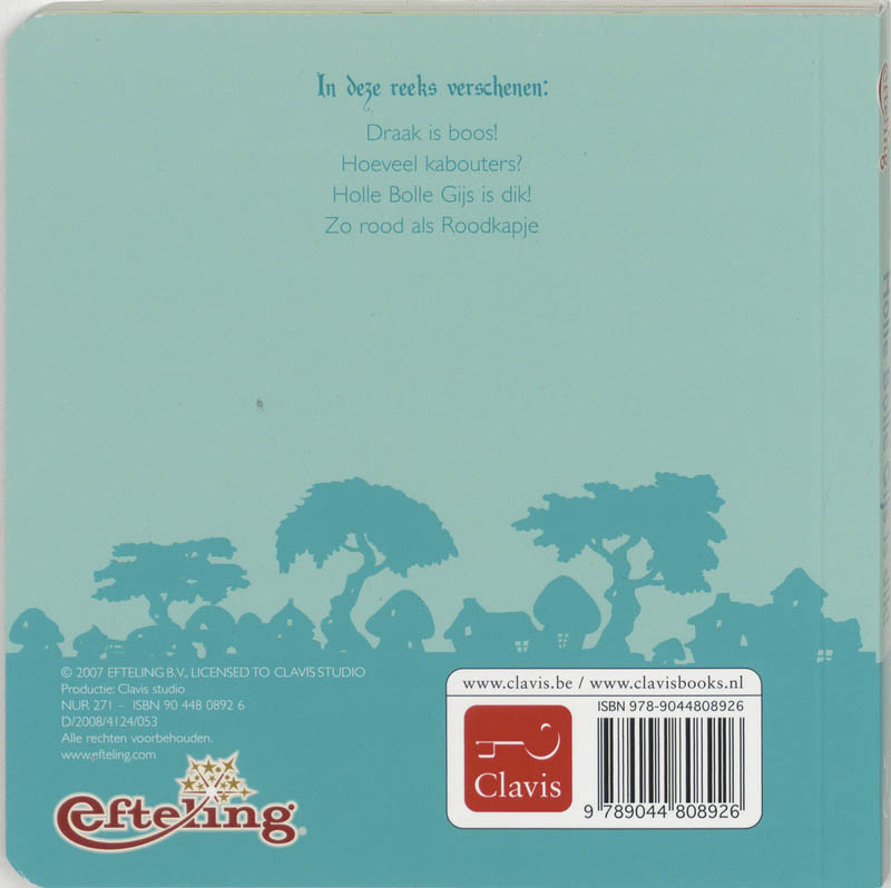 Holle Bolle Gijs Is Dik Kartonboek achterkant