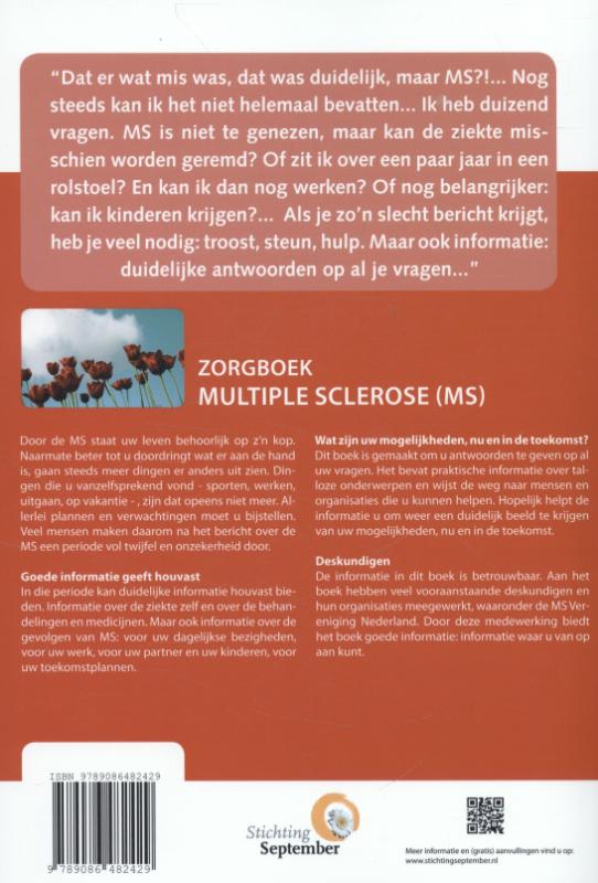 Zorgboek - Multiple sclerose (MS) achterkant