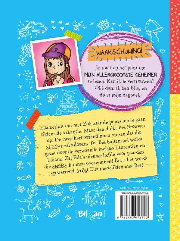 Ella - Mijn dagboek 4 -   Ruzie in de ponyclub achterkant