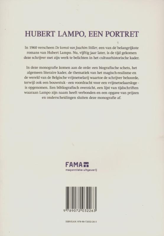 Hubert Lampo een portret achterkant