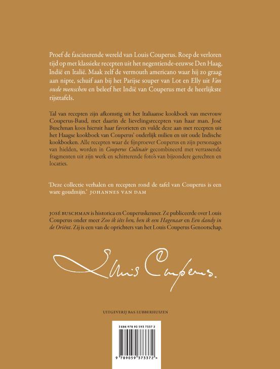 Couperus culinair achterkant