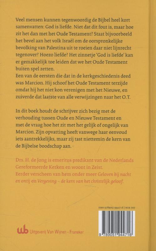 Een bijbel - twee testamenten achterkant