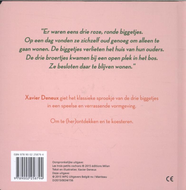 De drie biggetjes achterkant