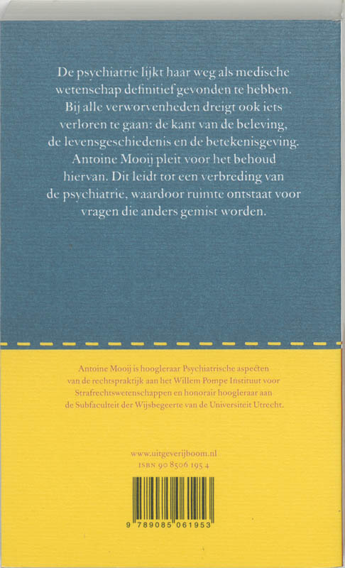 De psychische realiteit / Psychiatrie & Filosofie achterkant