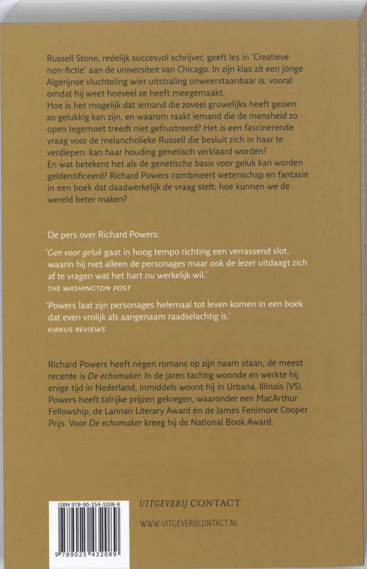 Gen voor geluk achterkant