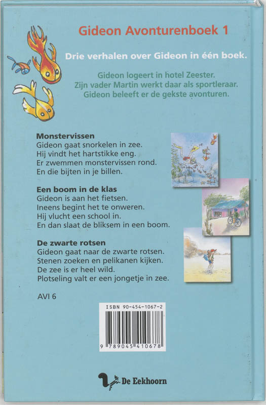 Monstervissen en anderen verhalen / Gideon Avonturenboeken / 1 achterkant