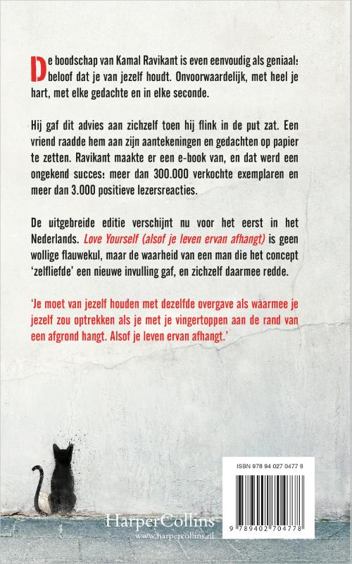 Love yourself (alsof je leven ervan afhangt) achterkant