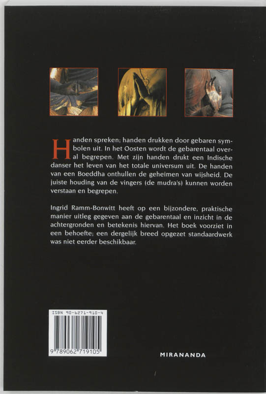 Mudra's - gebarentaal van de Yogi's achterkant