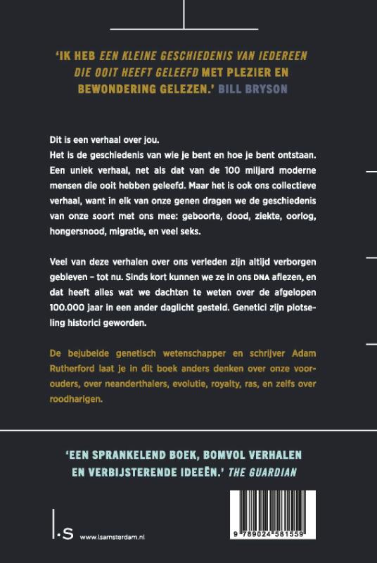 Een kleine geschiedenis van iedereen die ooit heeft geleefd achterkant