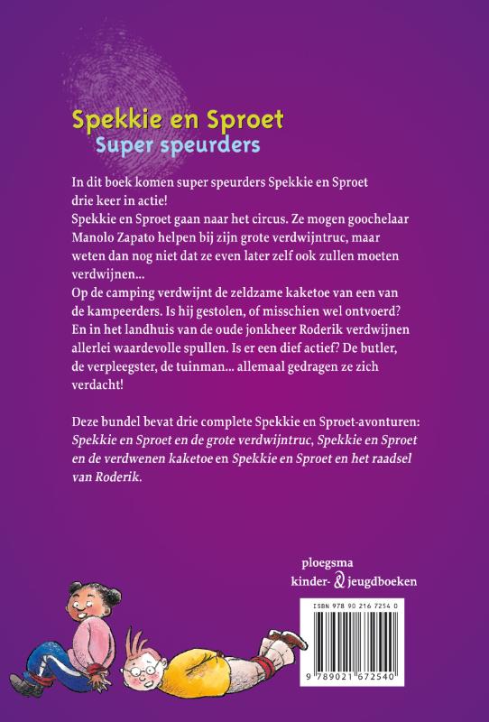 Super speurders / Spekkie en Sproet achterkant