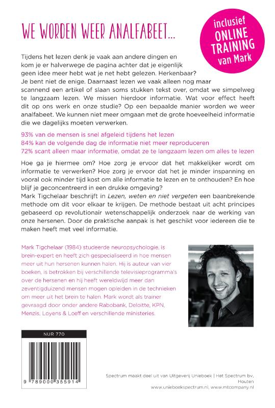 Lezen, weten en niet vergeten achterkant